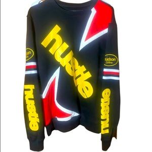 HUDSON| “HUSTLE” Pull Over Sweat shirt | Mens Medium
